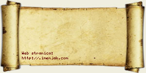 Alimpije Aksentijević vizit kartica